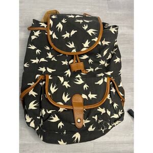 Birds black and brown back pack
